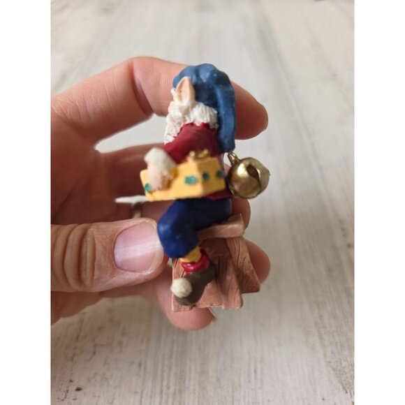 Vintage Santa Bell ornament figurine village Xmas decor - Picture 2 of 8